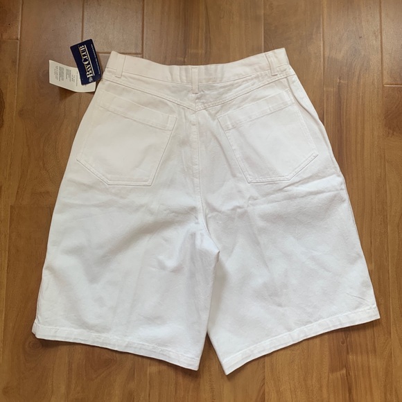 Vintage Nautical ‘Bay Club’ White Denim HighWaist Shorts & Sleeveless Blouse Set - Picture 7 of 16